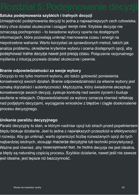 Jak rozwijać silny charakter i pewność siebie – Keys to Masculinity: Cechy