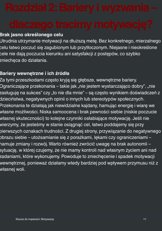 Jak utrzymać motywację i działać konsekwentnie – Keys to Masculinity: Motywacja
