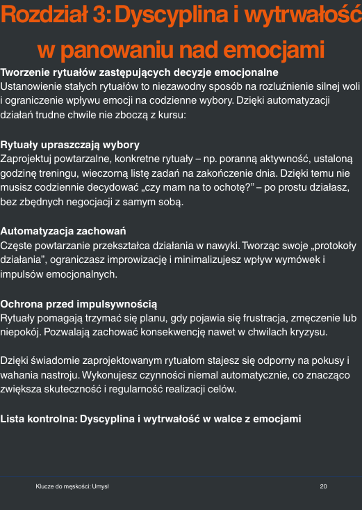 Jak rozwijać siłę psychiczną i jasność myślenia – Keys to Masculinity: Umysł