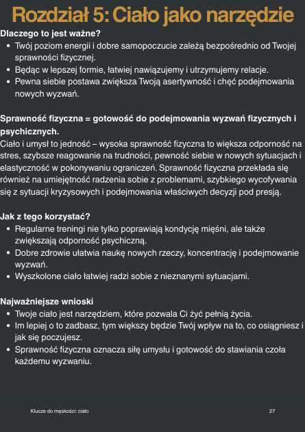Trening i dieta dla mężczyzn – Keys to Masculinity: Ciało i męska sylwetka