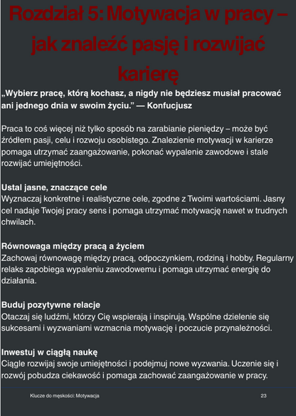 Jak utrzymać motywację i działać konsekwentnie – Keys to Masculinity: Motywacja