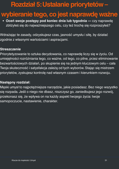 Jak rozwijać siłę psychiczną i jasność myślenia – Keys to Masculinity: Umysł